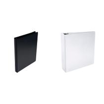 Kit Combo de Fichário Casafoyer 1,27 cm Preto e 7,62 cm Branco em Polipropileno