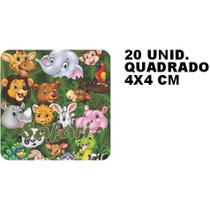 Kit combo festa infantil 98 peças personalizado safari adesivo tag etiqueta lembrancinha balde de pi