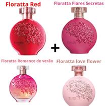 Kit/Combo - Florattas (Red, Flores Secretas, Romance de Verão e Love Flower) - 04 unidades 75ml cada