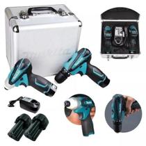 Kit Combo Furadeira e Parafusadeira Impacto Bateria 12V com Maleta Profissional Bivolt Lct 204 Makita Kit Combo Furadeira e Parafusadeira Impacto Bateria 12V com Maleta Profissional Bivolt Lct 204 Makita