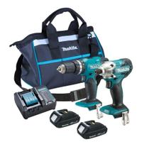 Kit Combo Furadeira Parafusadeira Bateria 18v e Chave Impacto 18v Makita Dlx2336syx rregador e Bolsa Kit Combo Furadeira Parafusadeira Bateria 18v e Chave Impacto 18v Makita Dlx2336syx rregador e Bolsa