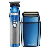 Kit/ Combo FX Collection BLUE Barbeador Shaver + Máquina de Acabamento Babyliss PRO