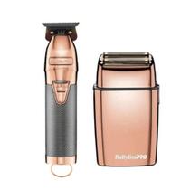 Kit/ Combo FX Collection ROSE Barbeador Shaver + Máquina de Acabamento Babyliss PRO Kit/ Combo FX Collection ROSE Barbeador Shaver + Máquina de Acabamento Babyliss PRO