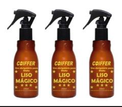 kit combo liso magico coiffer 3 unidades