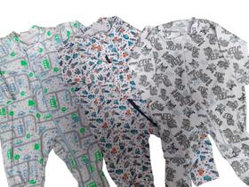 Kit Combo Macacão Infantil Bebê Pijama