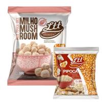 Kit Combo Milho de Pipoca Mushroom 2kg + Milho Tipo1 500g Ltt Alimentos