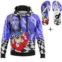 Kit Combo Moletom Irmãos Metralha Amador Chave + Chinelo