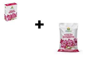 Kit Combo Rosa Do Deserto Terra Substrato + Fertilizante - Nutriplan