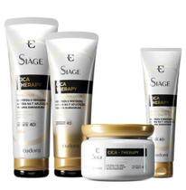 Kit Combo Siàge Cica-Therapy (4 itens) Eudora Shampoo + Condicionador + Mascara + Leve-in