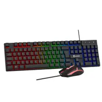 Kit Combo Teclado e Mouse Gamer Evolut First, RGB, Layout ABNT2, Conexão USB - EG501 Kit Combo Teclado e Mouse Gamer Evolut First, RGB, Layout ABNT2, Conexão USB - EG501