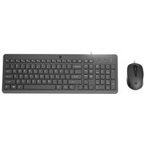 Kit Combo Teclado e Mouse HP 150, Teclas Silenciosas, Layout ABN2, Design Ergonômico, Preto - 240J7AA