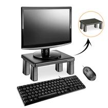 Kit Combo Teclado E Mouse Office + Suporte Monitor Com 4 Niveis De Ajuste Multilaser