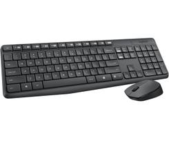Kit Combo Teclado e Mouse Sem Fio Logitech MK235 ABNT2 cinza Kit Combo Teclado e Mouse Sem Fio Logitech MK235 ABNT2 cinza