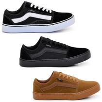 Kit Combo Três Pares de Tênis Casual Skate Escolar Haymax Original com nota fiscal
