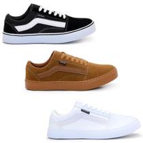 Kit Combo Três Pares de Tênis Casual Skate Escolar Haymax Original com nota fiscal