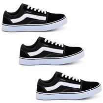 Kit Combo Três Pares de Tênis Casual Skate Escolar Haymax Original com nota fiscal