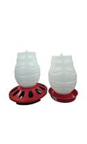 Kit comedouro 12 furo 3,5l bebedouro 3,5l aves galinha codor