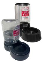 Kit Comedouro 1,5kg e Bebedouro 3 Litros Automático para Cães e Gatos Antibacteriano