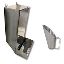 Kit Comedouro Automático Cães 10 KG Elevado Alto Com Pegador de Ração