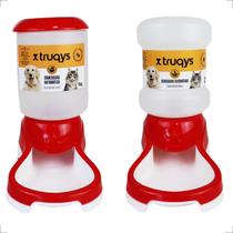 Kit Comedouro + Bebedouro Automático Mypetone - Vermelho Kit Comedouro + Bebedouro Automático Mypetone - Vermelho