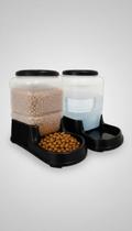 Kit Comedouro Bebedouro Automático Pet 3L Preto