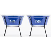 Kit Comedouro Bebedouro Cães Pequeno NF Pet 02 Unid Pote Alumínio 1,5L Comedor Leve Ração Água Kit Comedouro Bebedouro Cães Pequeno NF Pet 02 Unid Pote Alumínio 1,5L Comedor Leve Ração Água