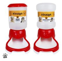 Kit Comedouro e Bebedouro Automático Dispenser Para Cachorros Gatos 2 Litros