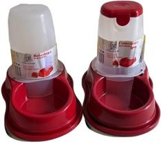 Kit Comedouro e Bebedouro automáticos Burdog 1600 ml - Cães e Gatos