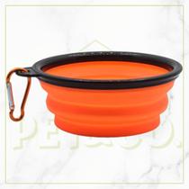 Kit Comedouro e Bebedouro Retrátil e Cata Caca para Passeio de Cachorros e Gatos