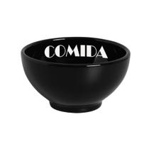 Kit Comedouro Preto/Branco Suporte de Orelhas Grande