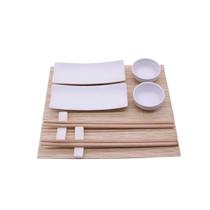 Kit Comida Japonesa De Cerâmica Preto 9 Peças MM5015 BTC