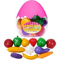 Kit Comidinha 14 Legumes Verduras Frutas de Brinquedo no Ovo