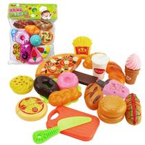 Kit Comidinha Com tiras autocolantes Crec Crec Brinquedo de Cortar 15Pçs - Zoop Toys