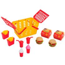 Kit Comidinha Infantil - Cesta Pic Burguer - Magic Toys