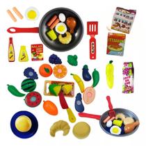 Kit Comidinhas Crec Crec Com Frigideira Brinquedo Infantil