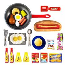 Kit Comidinhas Frigideira Cachorro Quente Brinquedo Infantil Kit Comidinhas Frigideira Cachorro Quente Brinquedo Infantil