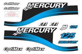 Kit Compatível Adesivo Mercury 125HP 1999-2004 Azul Kit Compatível Adesivo Mercury 125HP 1999-2004 Azul