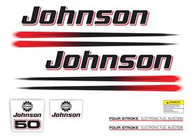 Kit Compatível Adesivo Motor Johnson 50HP 4T 02-06 Kit Compatível Adesivo Motor Johnson 50HP 4T 02-06