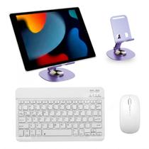 Kit Compatível com iPad Teclado Mouse Capa Suporte Película E Caneta Kit Compatível com iPad Teclado Mouse Capa Suporte Película E Caneta