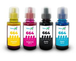 Kit compatível Epson Ecotank L110 L120 L220 L365 L375 L380 L395 L475 L495 L565 L575 664 Inova Ink Kit compatível Epson Ecotank L110 L120 L220 L365 L375 L380 L395 L475 L495 L565 L575 664 Inova Ink