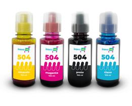 Kit compatível Epson Ecotank L4150 L4160 L4260 L6191 L6161 L6270 L14150 504 Inova Ink Kit compatível Epson Ecotank L4150 L4160 L4260 L6191 L6161 L6270 L14150 504 Inova Ink