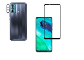 Kit Compativel Moto G60 G06S Película De Vidro 3D 5D 9D + Película Da Lente Câmera