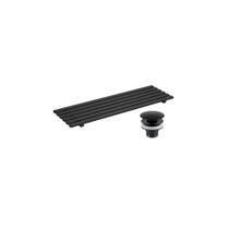 Kit Complementar 2013 Bl Mt Com Grelha E Valvula Para Cuba L1044/l131 Black Matte - Deca