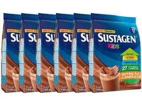 Kit Complemento Alimentar Sustagen Kids Chocolate - Sustagen Kids Chocolate 6 Unidades