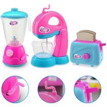 Kit Completa Cozinha Infantil 3 Pçs Brinquedo Faz De Conta Menina Kit Completa Cozinha Infantil 3 Pçs Brinquedo Faz De Conta Menina