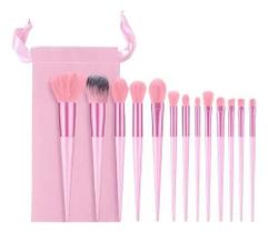 Kit Completo 13 Pincéis de Maquiagem Profissionais com Cerdas Sintéticas Macias