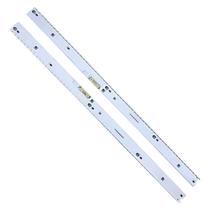 Kit Completo 2 Barras Led Alumínio Compatível UN49MU7000 UN49MU6400 UN49KU6400 UN49KU6500 UN49KU6450