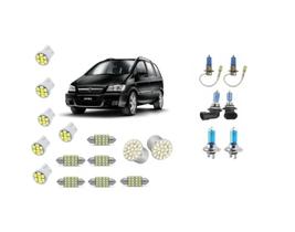 Kit Completo 20 Lampadas Faróis + Leds Zafira 2001 Em Diante