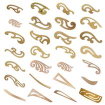 Kit Completo 28 Réguas Costura Francesa Cava Decote Mdf