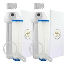 Kit Completo 3 Filtros 1carvão Ativado 2 Plissado Lavável Branco Kit Completo 3 Filtros 1carvão Ativado 2 Plissado Lavável Branco